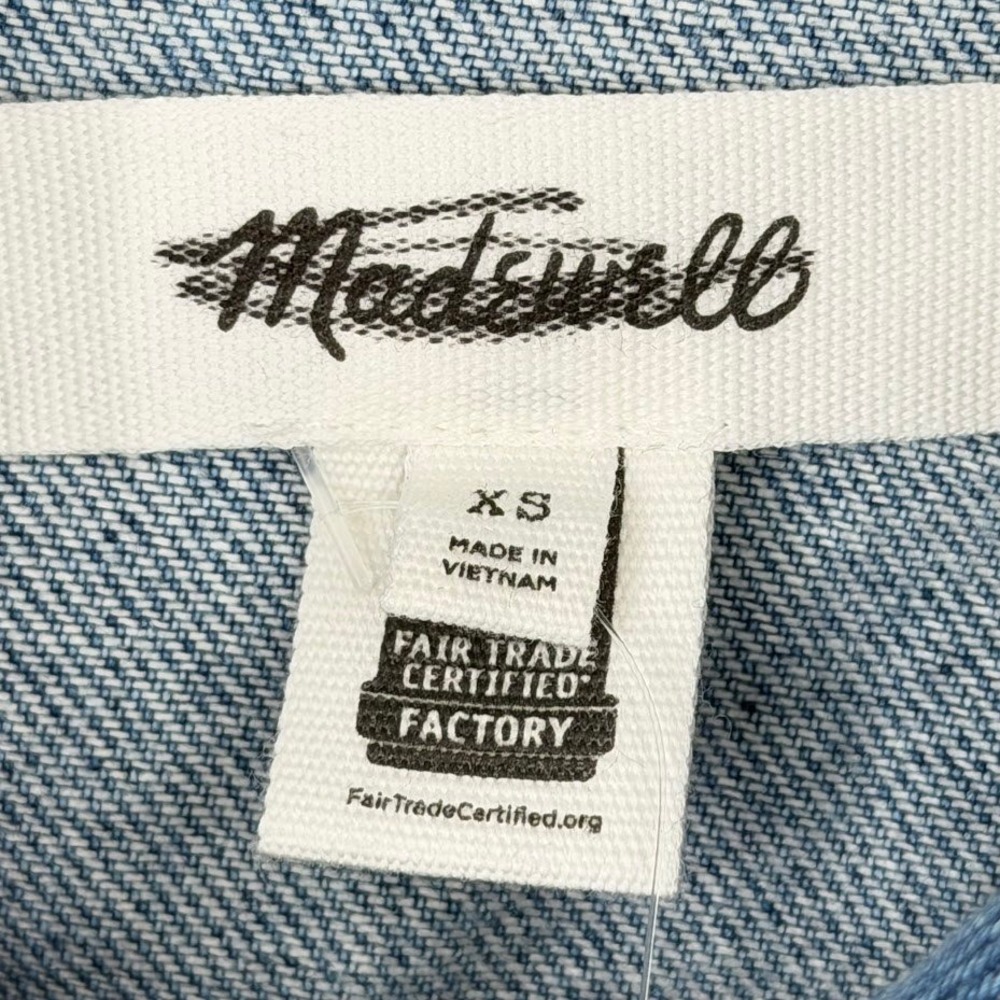 Madewell Denim Chore Jacket Womens XS Midvale Wash Cropped Classic - Picture 5 of 8
